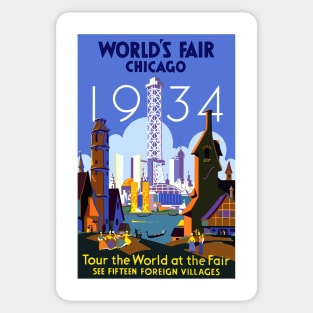 Chicago World's Fair 1934 Sticker